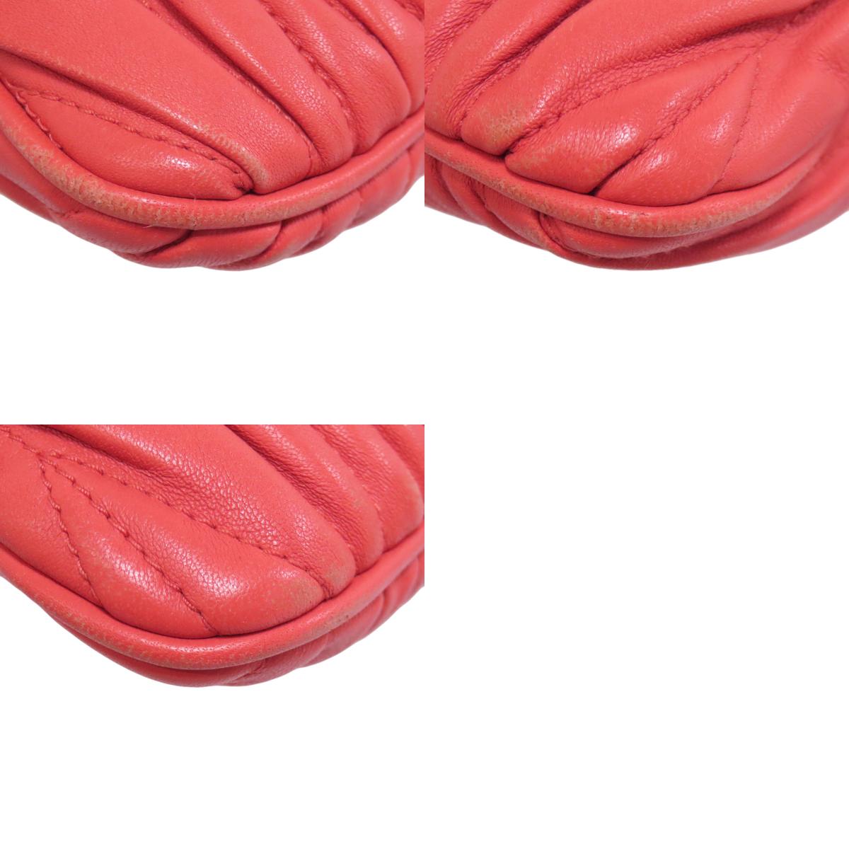 MIUMIU Materasse Shoulder Bag Leather Ladies [Used]