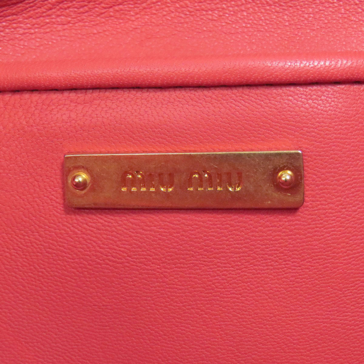 MIUMIU Materasse Shoulder Bag Leather Ladies [Used]