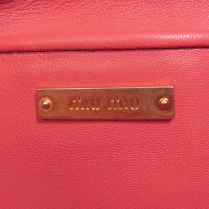 MIUMIU Materasse Shoulder Bag Leather Ladies [Used]