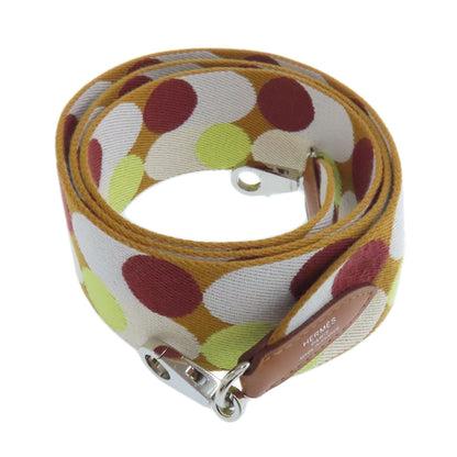 HERMES Bandouliere Sangle Flipper Ball SilverHardware Shoulder strap Canvas Ladies [Used]