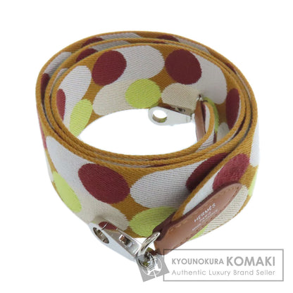 HERMES Bandouliere Sangle Flipper Ball SilverHardware Shoulder strap Canvas Ladies [Used]