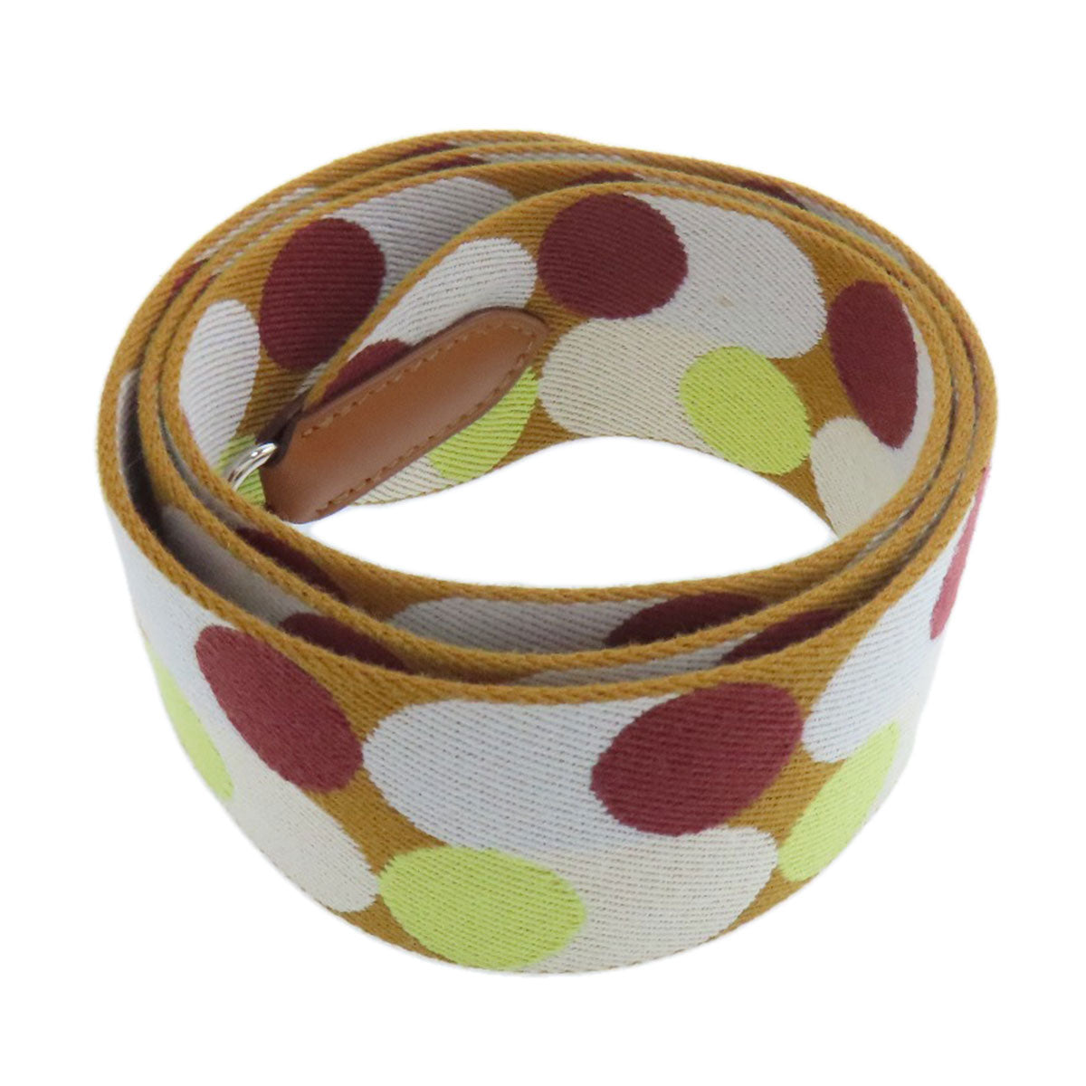 HERMES Bandouliere Sangle Flipper Ball SilverHardware Shoulder strap Canvas Ladies [Used]