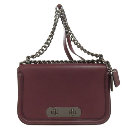 COACH 54640 logo Shoulder Bag Leather Ladies [Used]