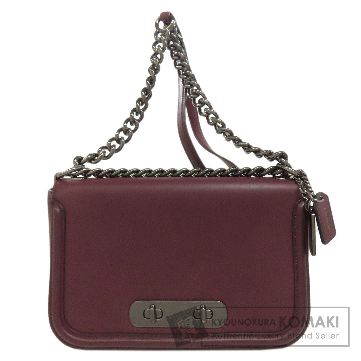 COACH 54640 logo Shoulder Bag Leather Ladies [Used]