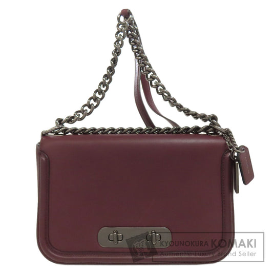 COACH 54640 logo Shoulder Bag Leather Ladies [Used]