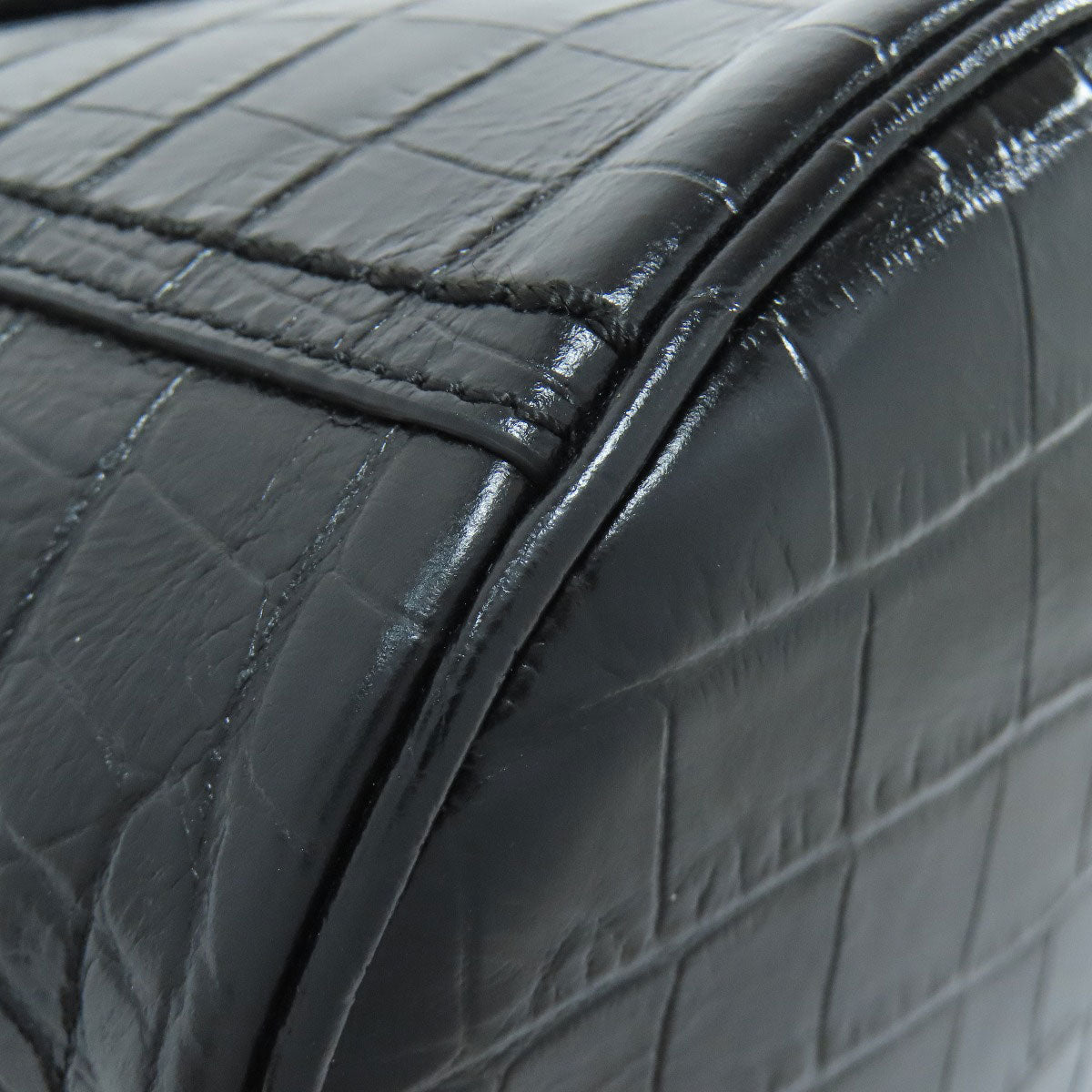 トッズ 型押 ダブルT 2WAY ハンドバッグ レザー レディース 【中古】【TODS】