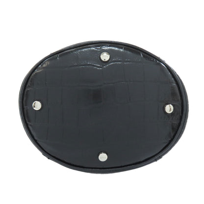 トッズ 型押 ダブルT 2WAY ハンドバッグ レザー レディース 【中古】【TODS】