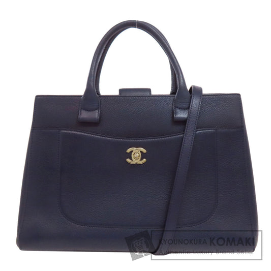 CHANEL COCO Mark Tote Bag Calf Ladies [Used]