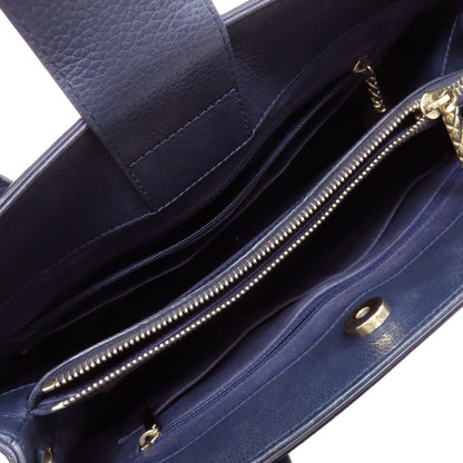 CHANEL COCO Mark Tote Bag Calf Ladies [Used]