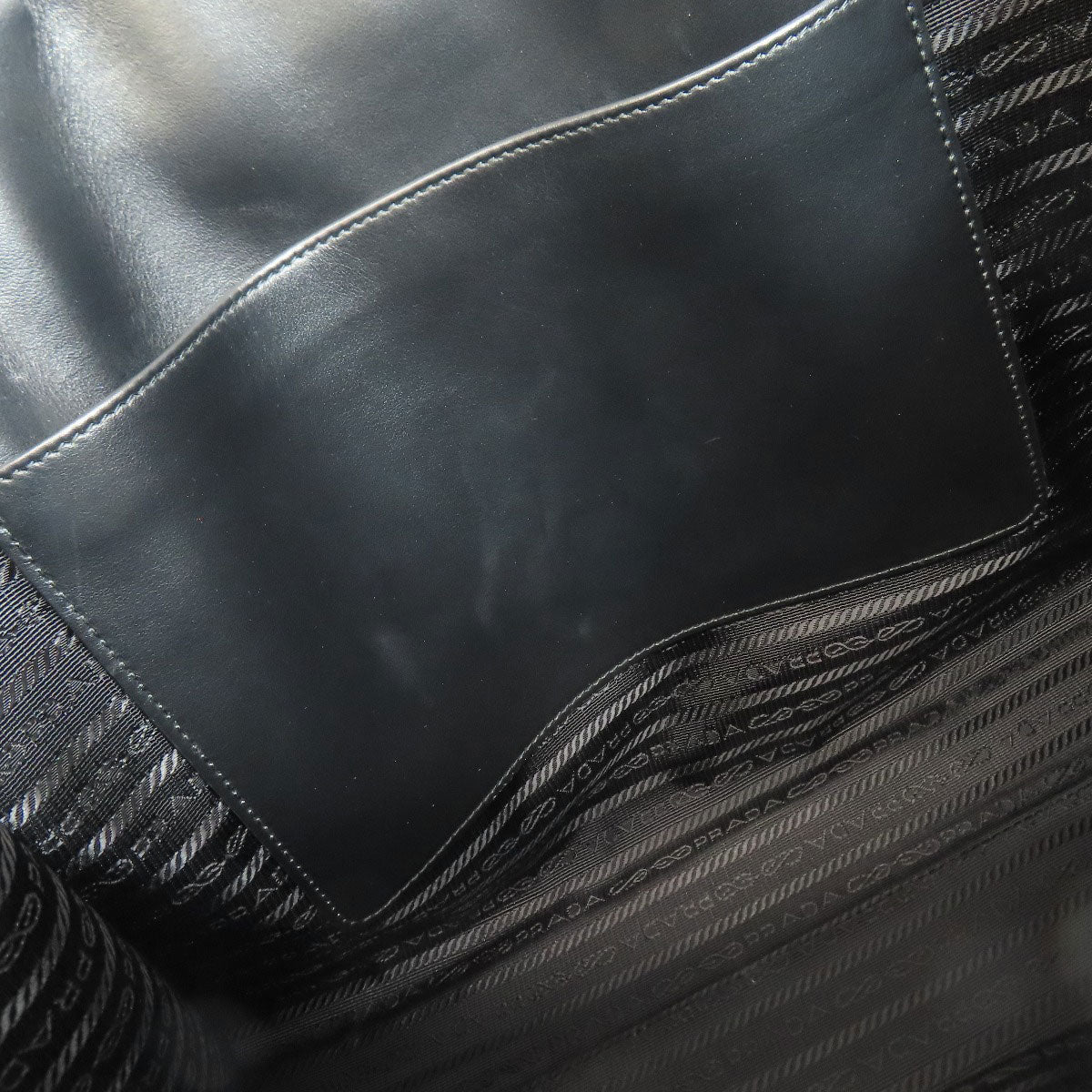 PRADA 1BA378 logo symbol Handbag Calf Ladies [Used]