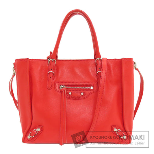 BALENCIAGA 305572 Paper Mini 2WAY Handbag Calf Ladies [Used]