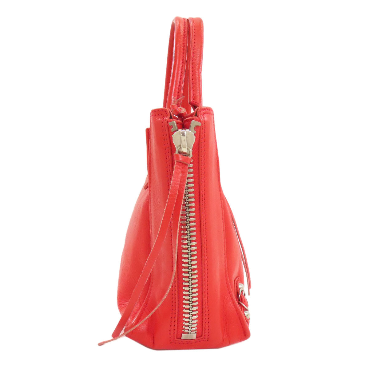 BALENCIAGA 305572 Paper Mini 2WAY Handbag Calf Ladies [Used]