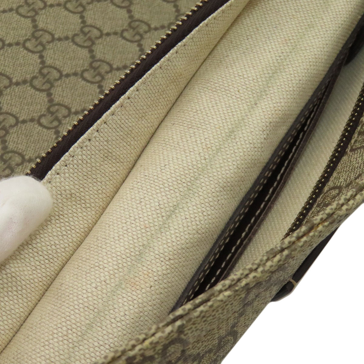 GUCCI 201446 GG Supreme Shoulder Bag PVC Ladies [Used]