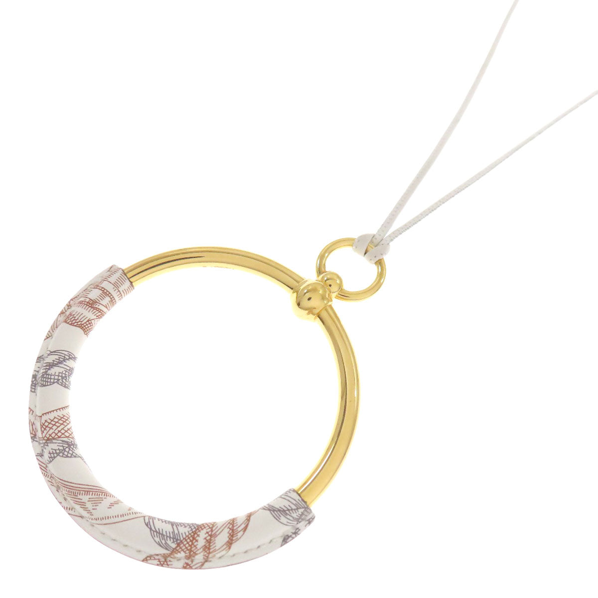 HERMES loop Necklace Metal Vau & SwiftLadies [Used]