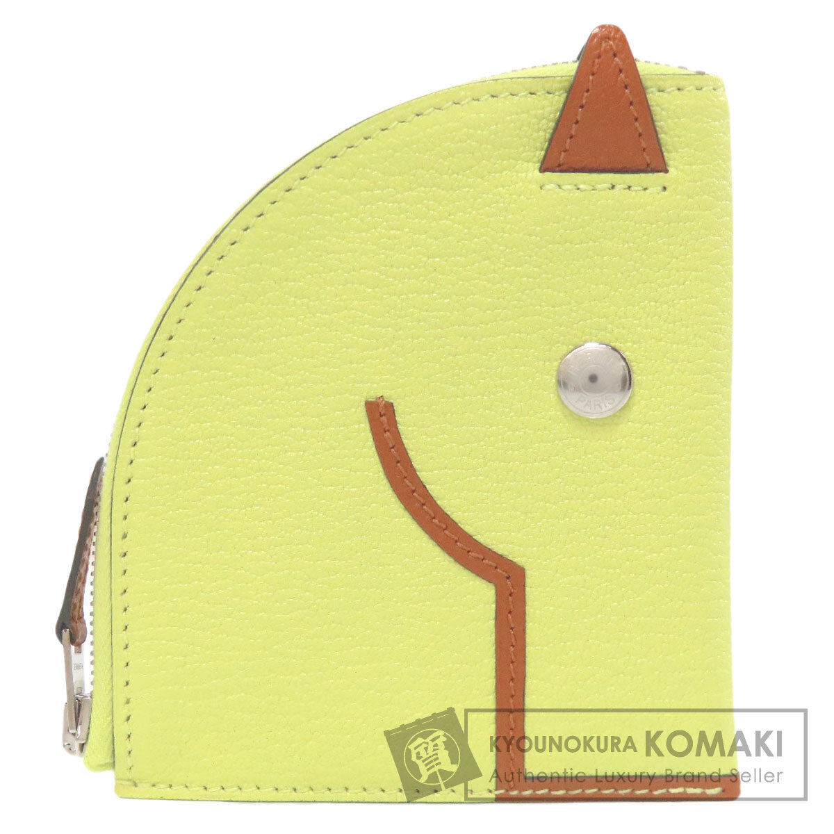 HERMES Paddock Wallet SilverHardware coin purse Chevre Ladies [Used]