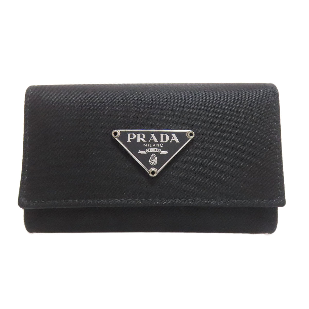 PRADA Logo Hardware key holder Nylon Ladies [Used]
