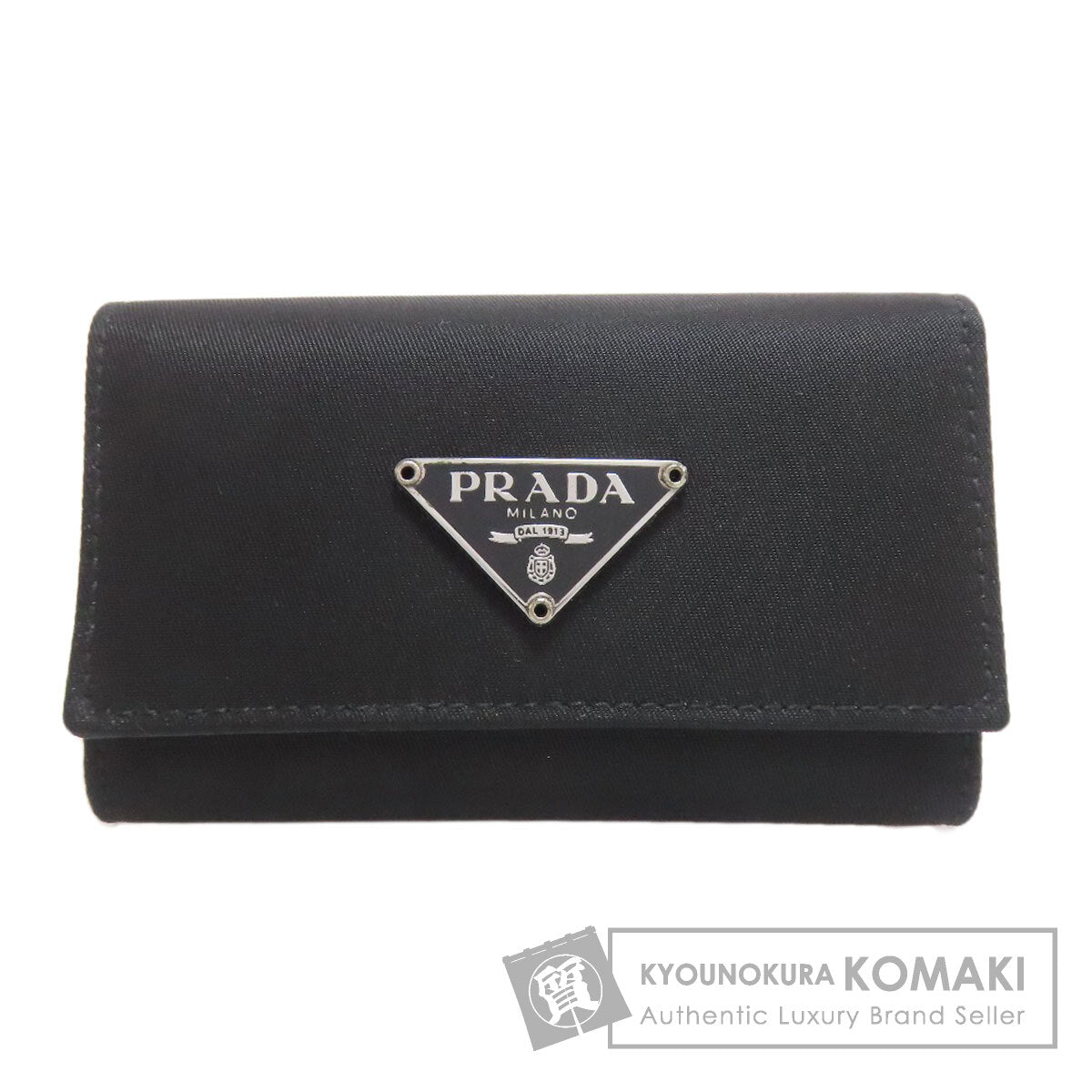 PRADA Logo Hardware key holder Nylon Ladies [Used]