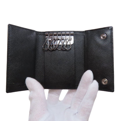 PRADA Logo Hardware key holder Nylon Ladies [Used]