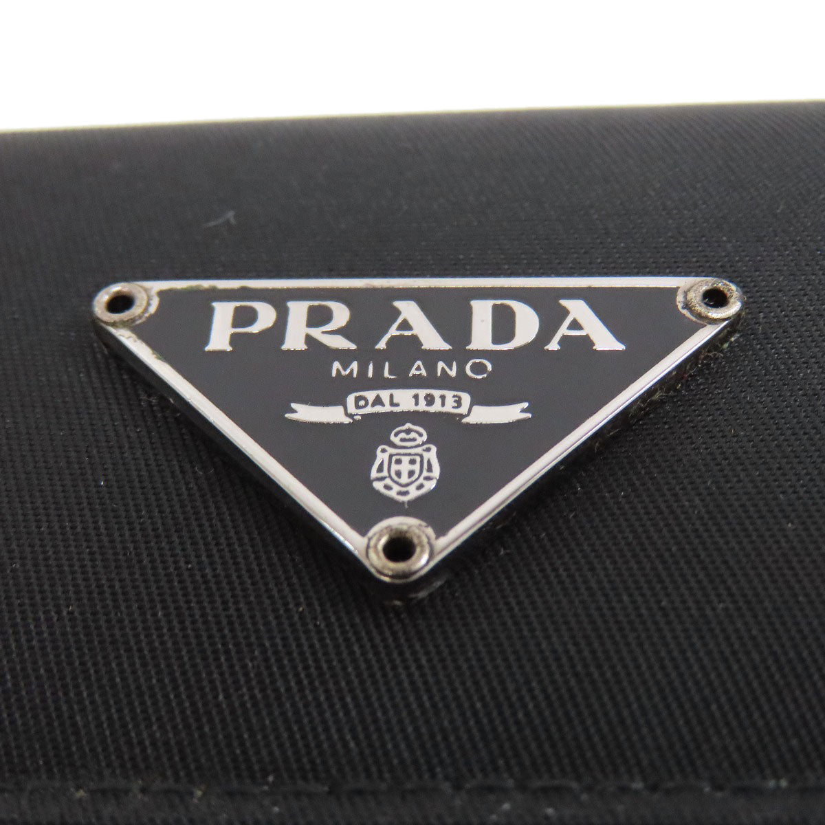 PRADA Logo Hardware key holder Nylon Ladies [Used]