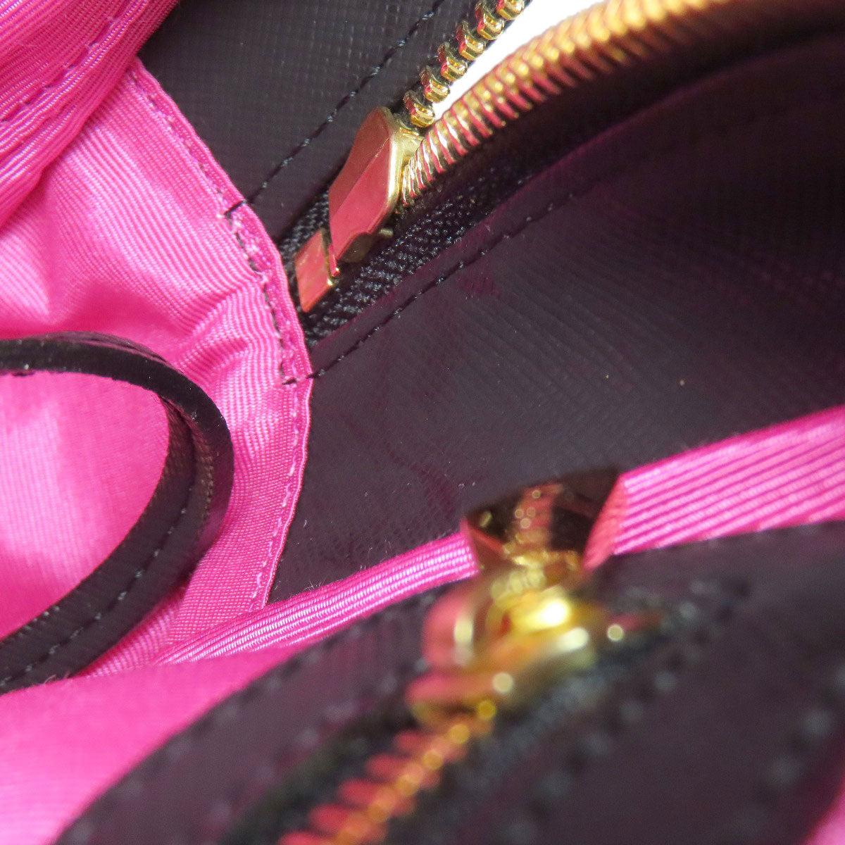 ADMJ Embossing Tote Bag Leather Ladies [Used]