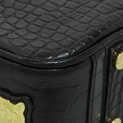 ADMJ Embossing Tote Bag Leather Ladies [Used]