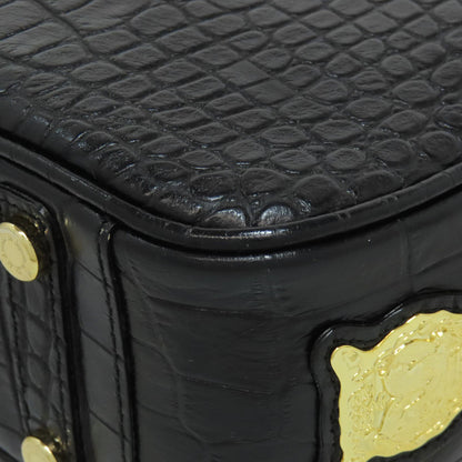 ADMJ Embossing Tote Bag Leather Ladies [Used]