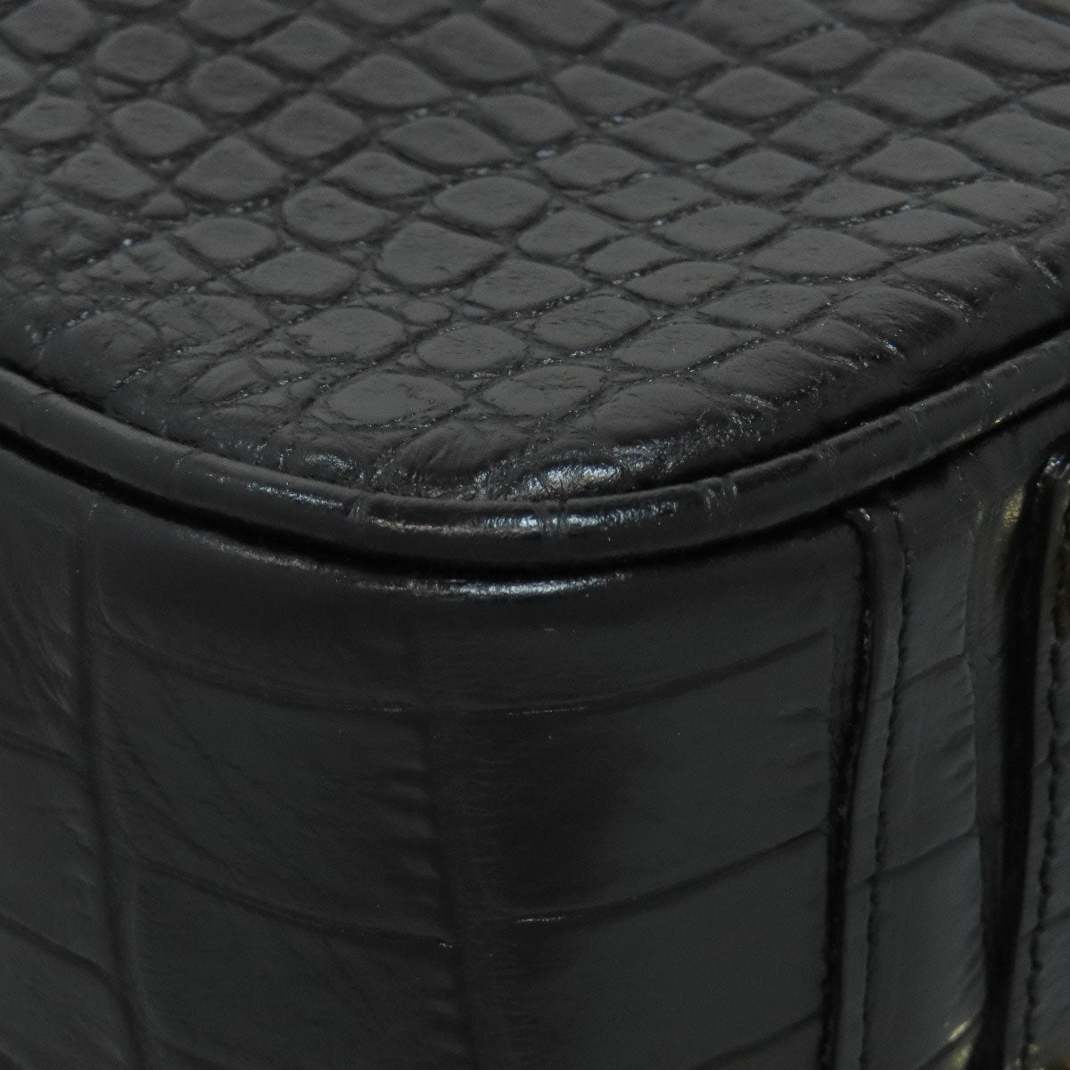 ADMJ Embossing Tote Bag Leather Ladies [Used]