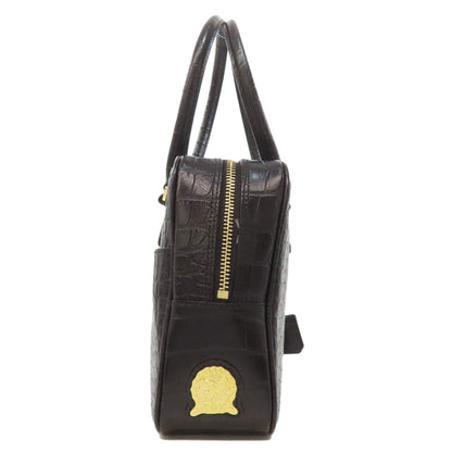 ADMJ Embossing Tote Bag Leather Ladies [Used]