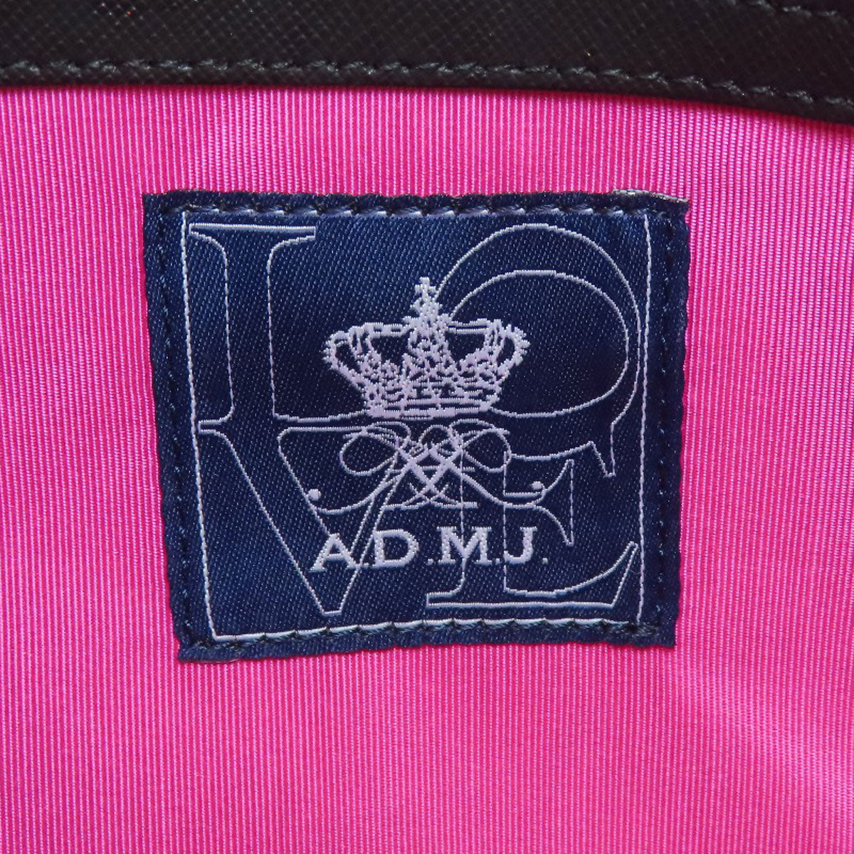 ADMJ Embossing Tote Bag Leather Ladies [Used]