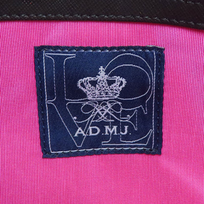 ADMJ Embossing Tote Bag Leather Ladies [Used]