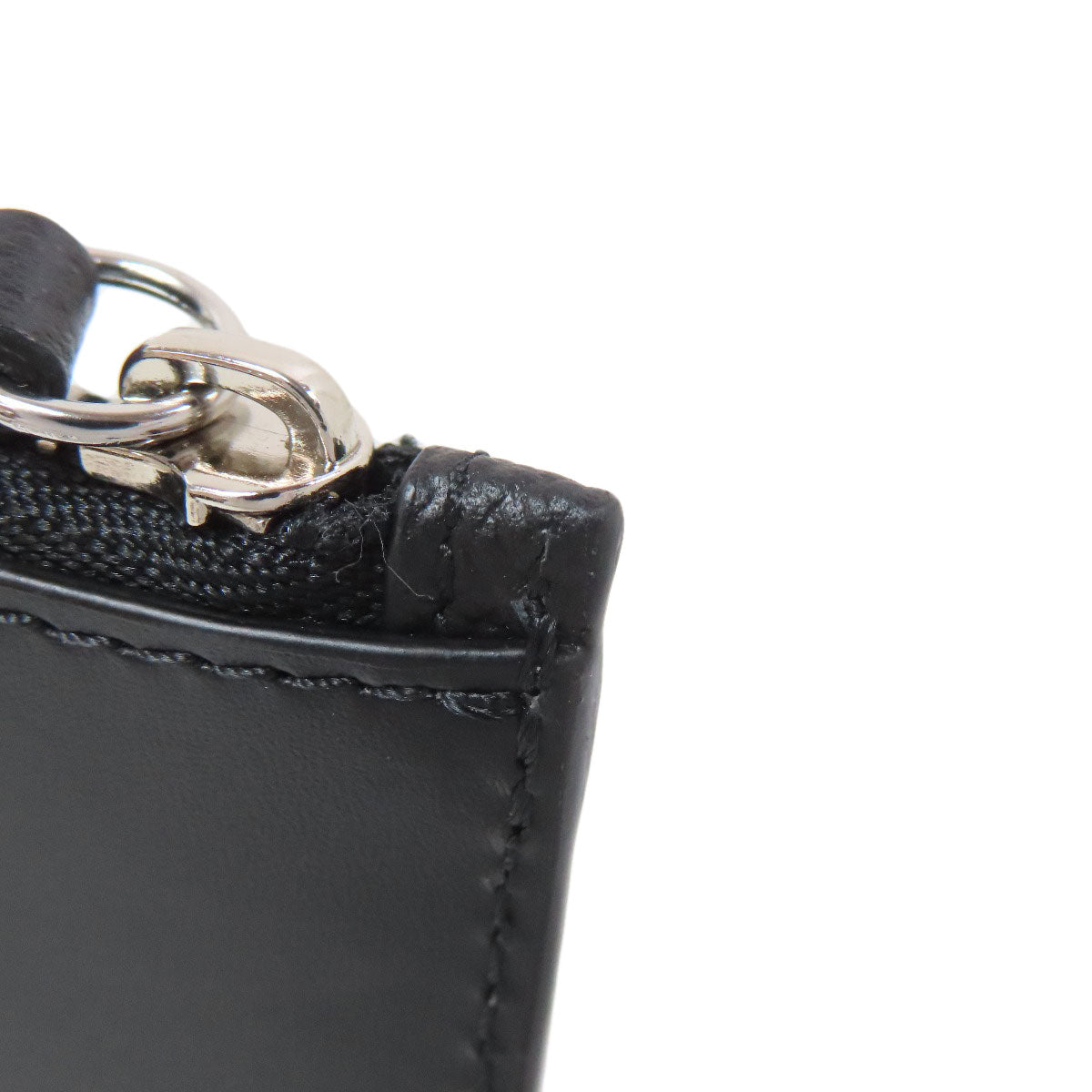 MaisonMargiela logo coin purse Leather Ladies [Used]