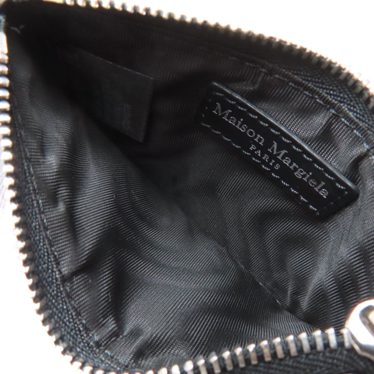 MaisonMargiela logo coin purse Leather Ladies [Used]