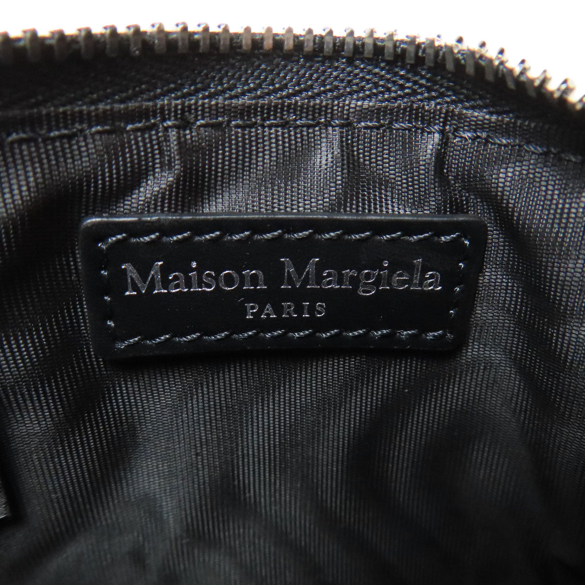 MaisonMargiela logo coin purse Leather Ladies [Used]