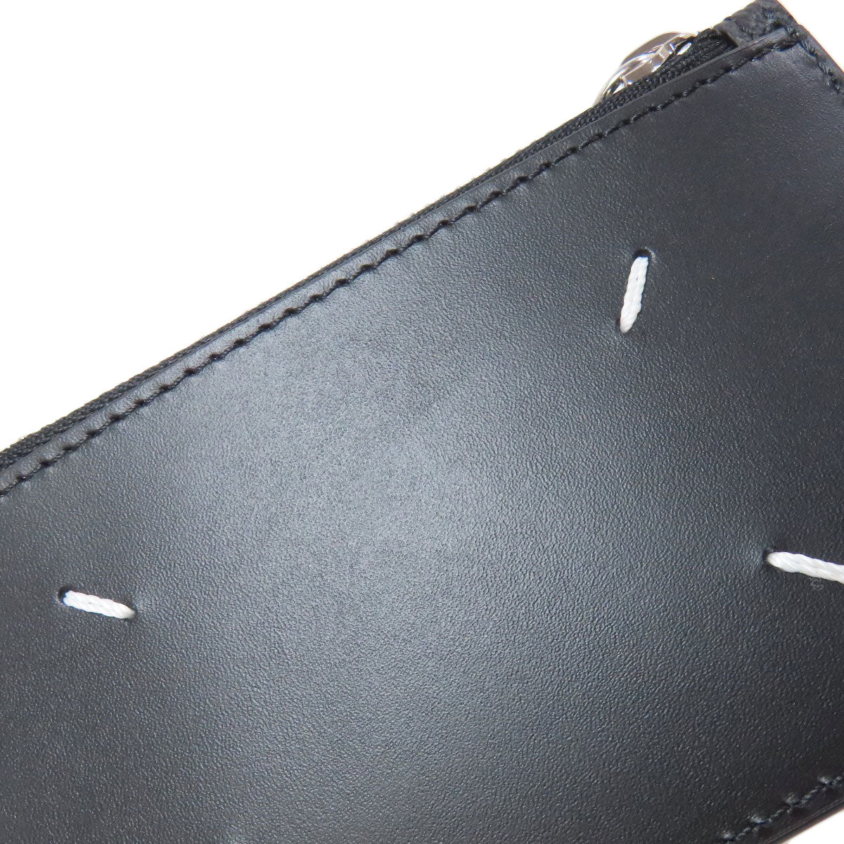 MaisonMargiela logo coin purse Leather Ladies [Used]