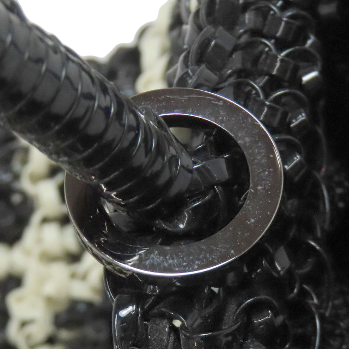 ANTEPRIMA Houndstooth pattern Handbag PVC Ladies [Used]