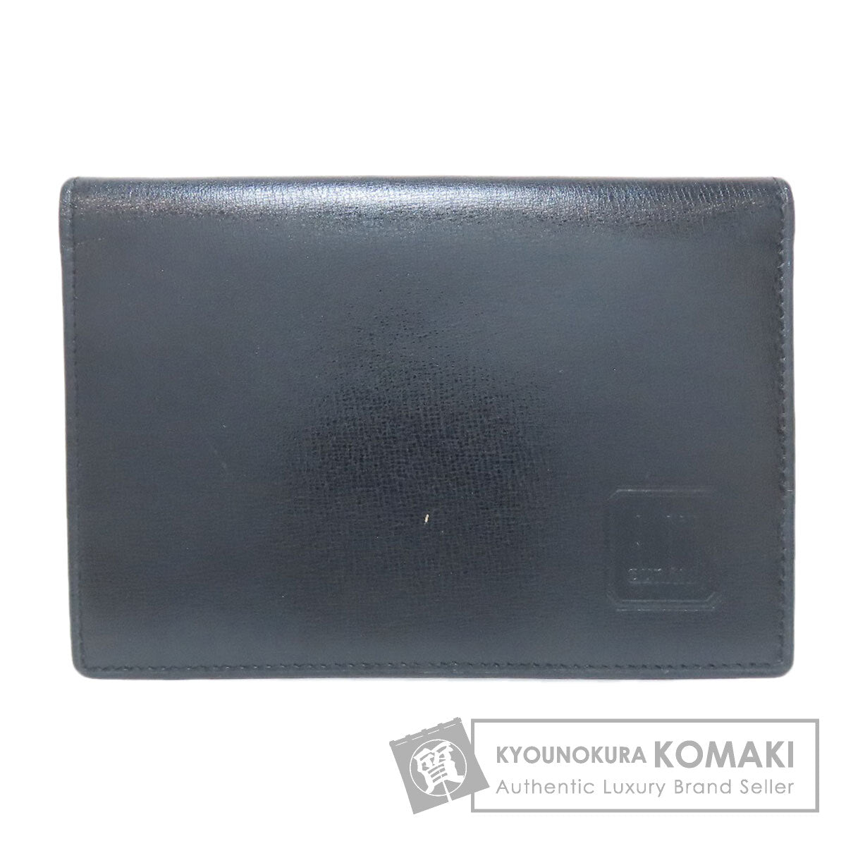 Dunhill logo Card Case Leather Ladies [Used]