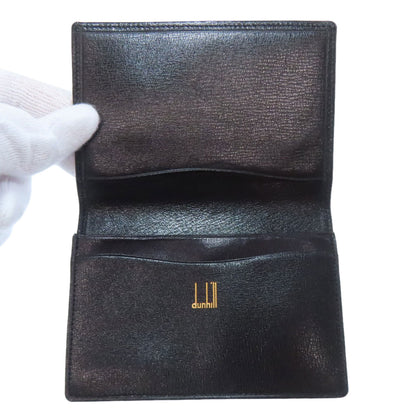 Dunhill logo Card Case Leather Ladies [Used]