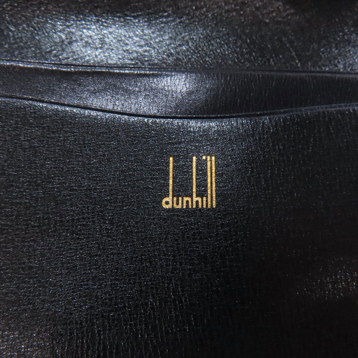 Dunhill logo Card Case Leather Ladies [Used]