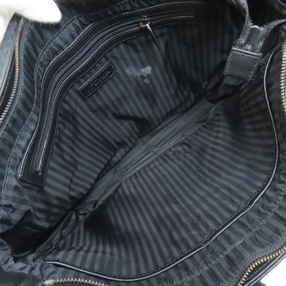 Dupont logo Shoulder Bag Leather Ladies [Used]