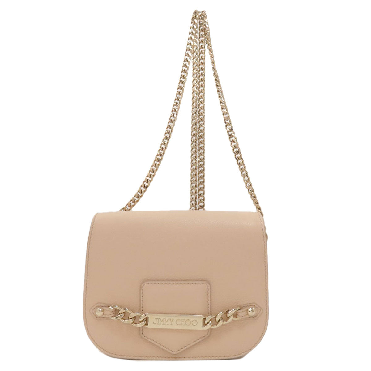 Jimmy Choo ChainShoulder Shoulder Bag Leather Ladies [Used]