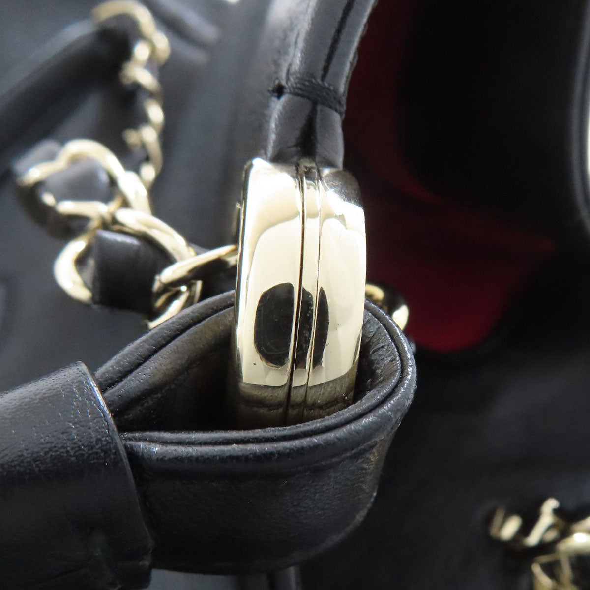 CHANEL COCO Mark 2WAY Tote Bag Calf Ladies [Used]