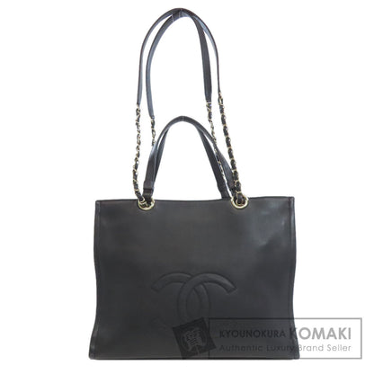 CHANEL COCO Mark 2WAY Tote Bag Calf Ladies [Used]