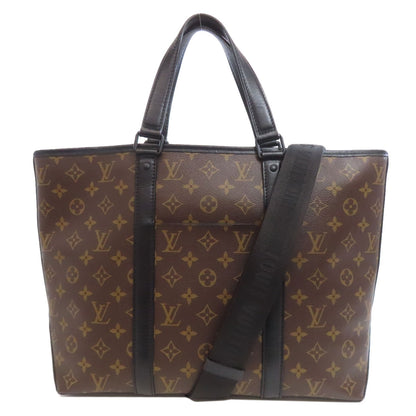 LOUIS VUITTON M45734 Macassar Weekend Tote Bag Monogram canvas Ladies [Used]