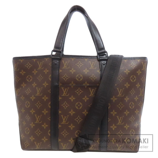 LOUIS VUITTON M45734 Macassar Weekend Tote Bag Monogram canvas Ladies [Used]