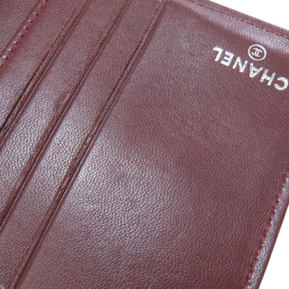 CHANEL COCO Mark Matelasse SilverHardware Bifold Wallet with Coin Pocket Lambskin Ladies [Used]