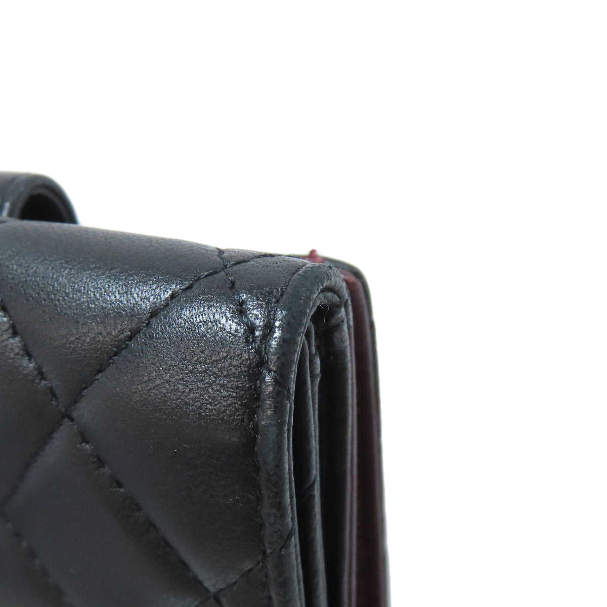 CHANEL COCO Mark Matelasse SilverHardware Bifold Wallet with Coin Pocket Lambskin Ladies [Used]