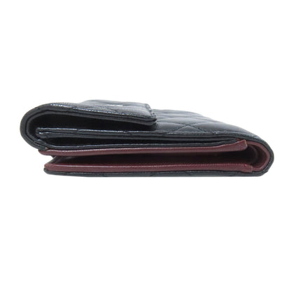 CHANEL COCO Mark Matelasse SilverHardware Bifold Wallet with Coin Pocket Lambskin Ladies [Used]