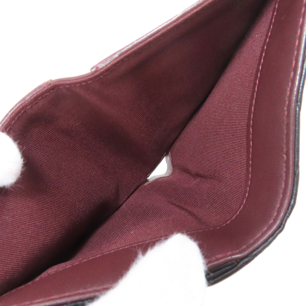 CHANEL COCO Mark Matelasse SilverHardware Bifold Wallet with Coin Pocket Lambskin Ladies [Used]