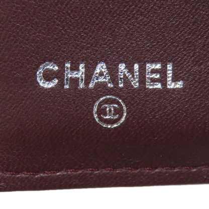 CHANEL COCO Mark Matelasse SilverHardware Bifold Wallet with Coin Pocket Lambskin Ladies [Used]