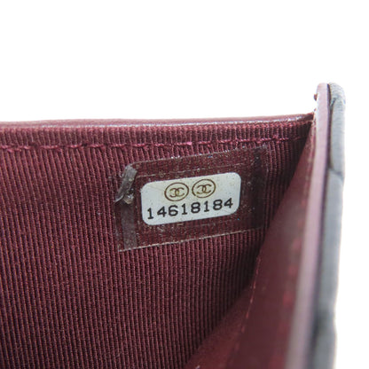 CHANEL COCO Mark Matelasse SilverHardware Bifold Wallet with Coin Pocket Lambskin Ladies [Used]